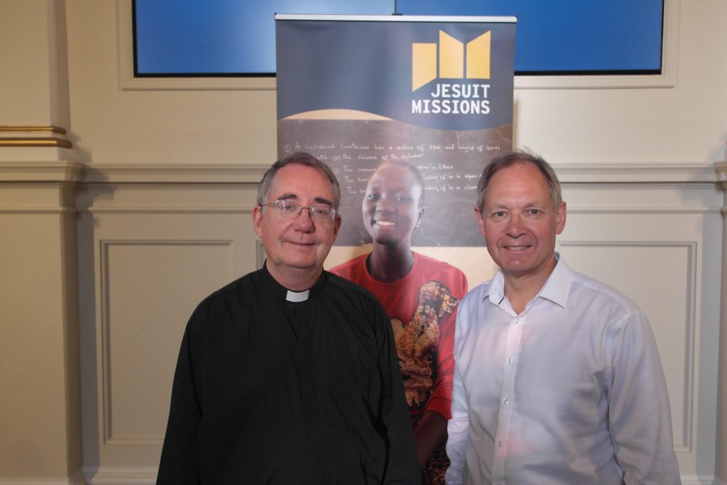Paul Chitnis pictured with British Provincial Fr Peter Gallagher