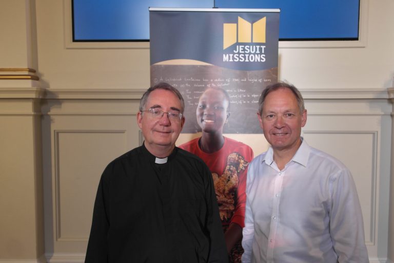 Paul Chitnis pictured with British Provincial Fr Peter Gallagher