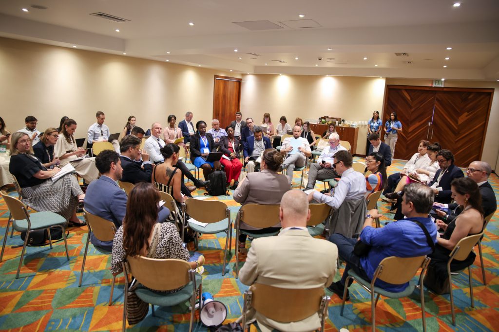 People taking part in a breakout session